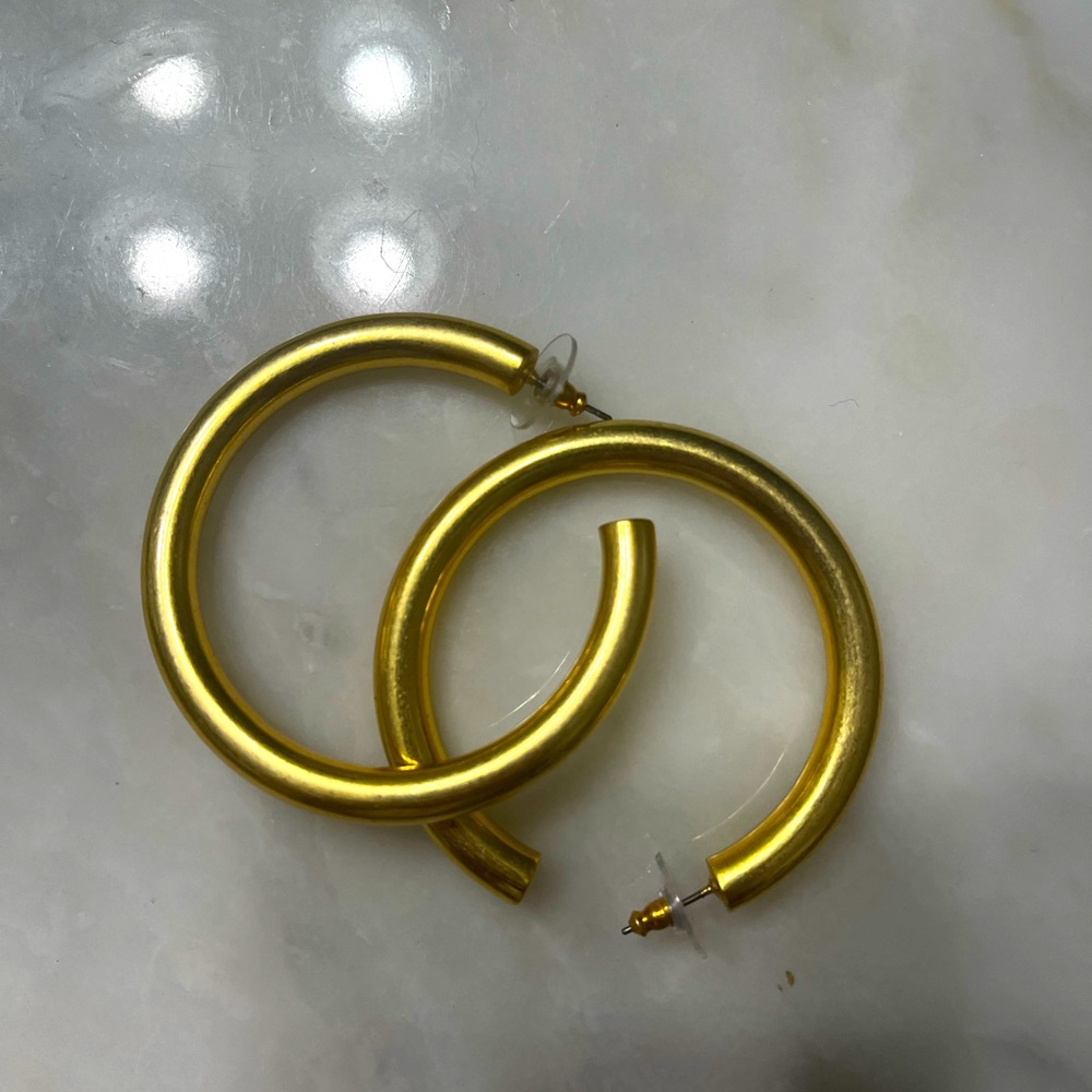 Madewell Gold Hoop Earrings